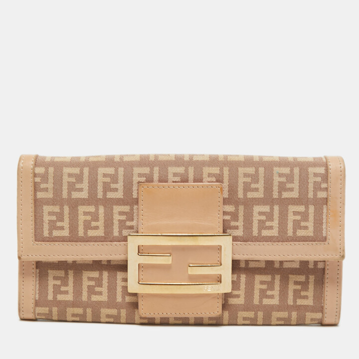 Fendi Continental Leather Wallet - ShopStyle