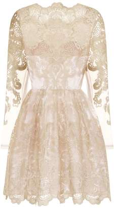 *Chi Chi London Petite Embroidered Mini Dress