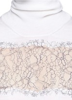 Thumbnail for your product : Nobrand Lace panel wool turtleneck top