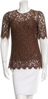 Thumbnail for your product : Dolce & Gabbana Lace Short Sleeve Top