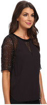 Thumbnail for your product : Rebecca Taylor S/S SCT Rhinestone Top