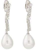 Thumbnail for your product : Kenneth Jay Lane WOMEN'S MIXED-STONE CLIP-ON EARRINGS - SILVER