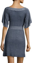 Thumbnail for your product : BCBGMAXAZRIA Geo Intarsia Sweaterdress, Midnight
