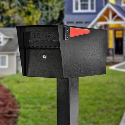 Mail Boss Mail Manager Locking Security Post Mounted Mailbox