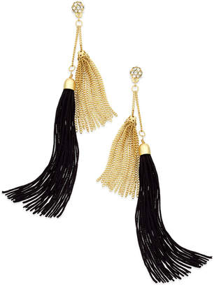 Thalia Sodi Two-Tone Tassel Earrings, Created for Macy's