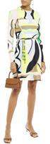 Thumbnail for your product : Emilio Pucci Belted Printed Jersey Mini Dress