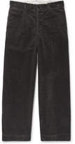 Thumbnail for your product : Chimala Wide-Leg Checked Cotton-Corduroy Trousers