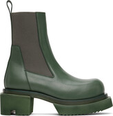 Thumbnail for your product : Rick Owens Green Beatle Bogun Boots