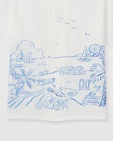 Thumbnail for your product : Club Monaco Short Sleeve Camp Collar Shirt