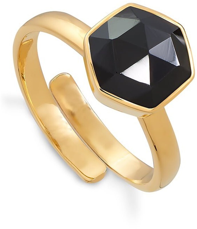 SVP Jewellery SVP Firestarter Adjustable Ring - Black Spinel & Gold -  ShopStyle