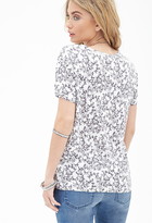 Thumbnail for your product : Forever 21 Contemporary Brushstroke Floral Pocket Tee