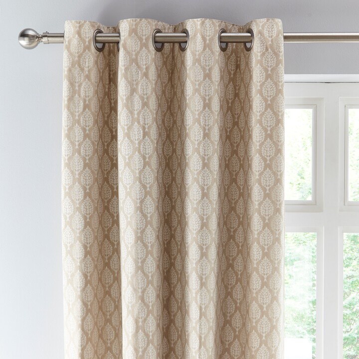 Dunelm Connor Tree Warm Sand Eyelet Curtains Warm Sand ShopStyle