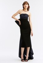 Thumbnail for your product : ODLR Strapless Taffeta Bow Knit Gown