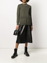 Thumbnail for your product : Alexander McQueen Layered Effect Crew Neck Jumper