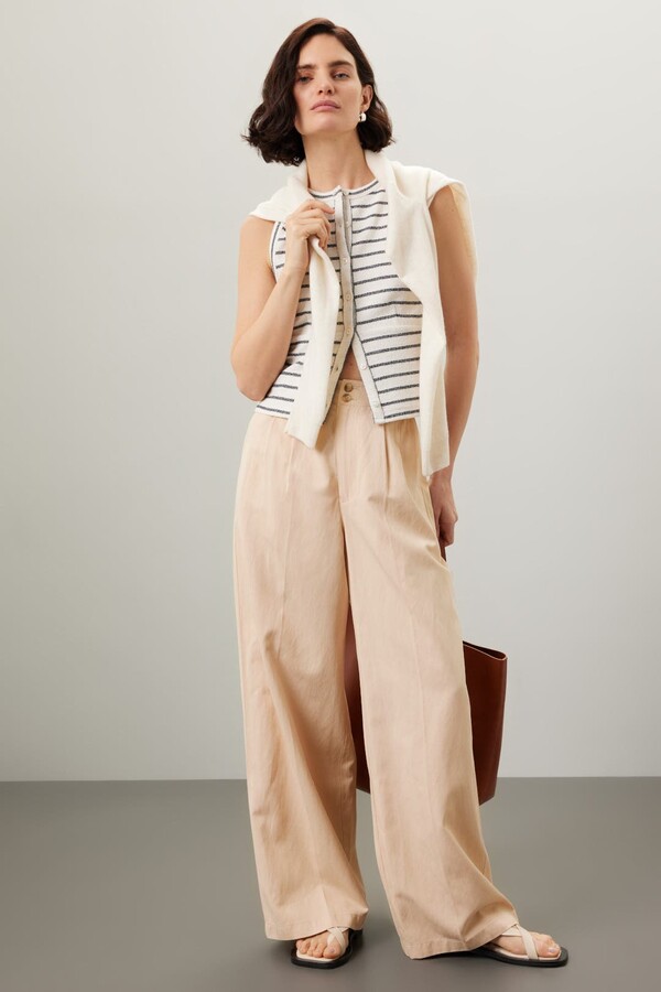 Harlow Wide Leg Trousers Brown