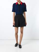 Thumbnail for your product : Burberry colour block knitted polo