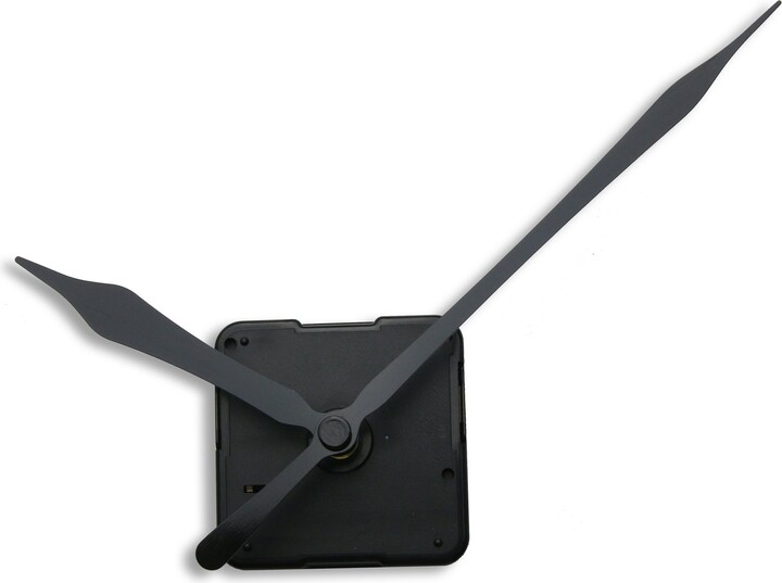 Silent Clock Mechanism + Black Hands 5.31"/13.5cm