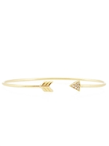 Thumbnail for your product : Campise White Diamond Arrow Cuff