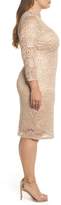 Thumbnail for your product : Marina Choker Neck Lace Sheath Dress