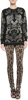 Thumbnail for your product : Roberto Cavalli Stretch Leopard-Print Leggings