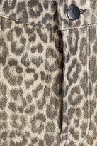 Thumbnail for your product : J Brand Metallic leopard-print leather skinny pants