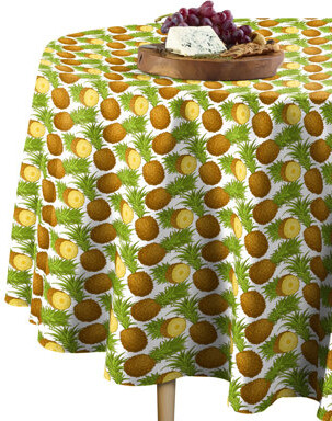 East Urban Home Ebensberg Geometric Round Tablecloth