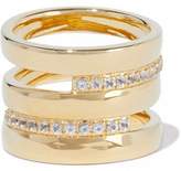 Thumbnail for your product : Elizabeth and James Gold-Tone Crystal Ring