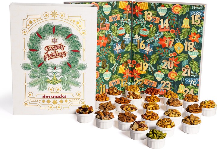 Dm Snacks 24 Days of Nuts Snacks Holiday Advent Calendar, 24 Pieces
