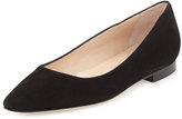 Thumbnail for your product : Manolo Blahnik BB Suede Ballerina Flat, Black