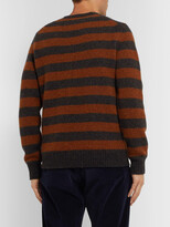 Thumbnail for your product : CONNOLLY + Goodwood Striped Shetland Wool And Cashmere-Blend Sweater