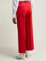 Thumbnail for your product : MM6 MAISON MARGIELA High Rise Straight Leg Trousers - Womens - Red