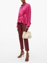 Thumbnail for your product : Palmer Harding Rise Belted Satin Shirt - Pink