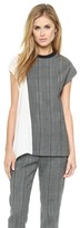 Thumbnail for your product : 3.1 Phillip Lim Horizon Plaid Insert Top