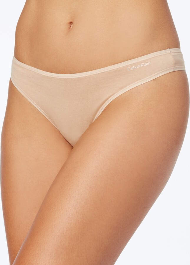 Calvin Klein Cotton Form Thong Underwear QD3643 - ShopStyle
