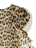 Thumbnail for your product : Roberto Cavalli Leopard Printed Silk Georgette Dress