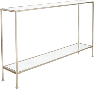 OKA Rivulet Console Table, Large - Antiqued Silver
