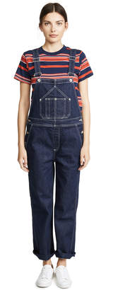 Rag & Bone JEAN Patched Dungaree Overalls