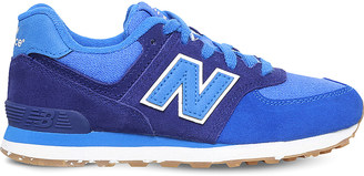 New Balance 574 suede and mesh trainers 9-10 years