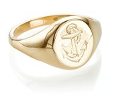 Thumbnail for your product : Laura Lee Jewellery Gold Anchor Signet Ring