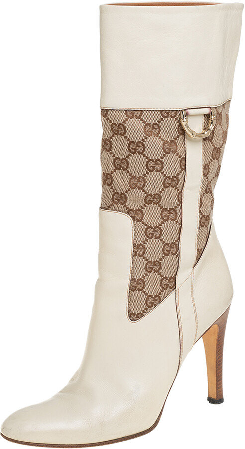 Cream gucci boots Clearance