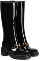 Thumbnail for your product : Gucci Horsebit rubber knee-high boots