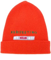 Thumbnail for your product : La DoubleJ Manifesting embroidered slogan beanie
