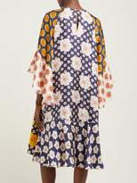 Thumbnail for your product : Biyan Athea Hibiscus Print Silk Dress - Womens - Yellow Multi