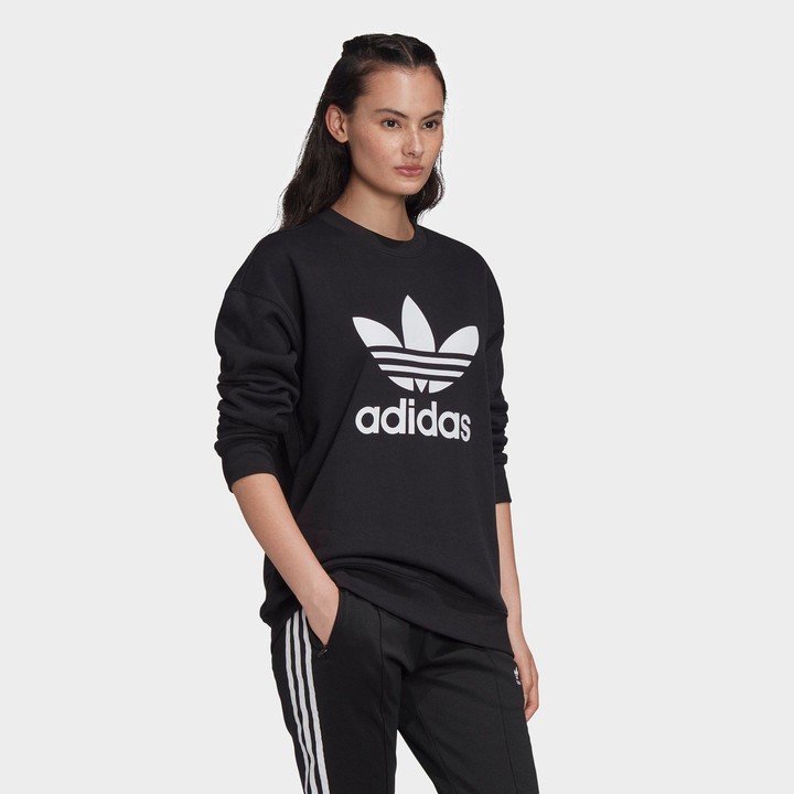 adidas black pullover women's