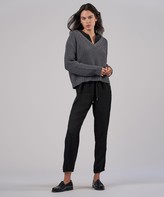 Thumbnail for your product : ATM Cotton Cashmere Chunky V-Neck Pullover - Heather Charcoal