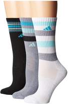 Thumbnail for your product : adidas Retro II 3-Pack Crew Women's Crew Cut Socks Shoes