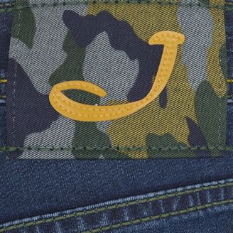 Jacob Cohen Distressed Camo Badge Jeans