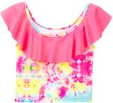 Thumbnail for your product : Betsey Johnson Neon Tie Dye Ruffle 2-Piece Tankini (Big Girls)
