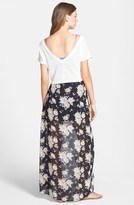 Thumbnail for your product : Blu Pepper Floral Print Maxi Skirt (Juniors)