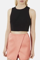 Thumbnail for your product : Topshop Laser Cut Crop Top
